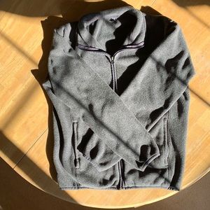 Uniqlo Fleece Zip-Up Gray Jacket S